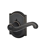 Schlage F170 FLA 716 CAM RH Camelot Collection Right Hand Flair Decorative Trim Lever, Aged Bronze [