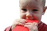 Chew This Instead iPhone Shaped Baby Teething Toy, Red - Safe for Infants and Toddlers, Soft Silicon