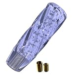 シフトノブ クリスタル バブル トラック用品 デコトラ MT AT 車用 汎用 カスタム ドレスアップ アダプタ付 (透明（クリアー）, 15cm)