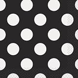 Black Dots Napkins - by Unique Party