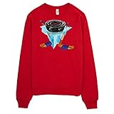 " Licensed to Win " Hockeyクルーネックスウェットシャツ レッド