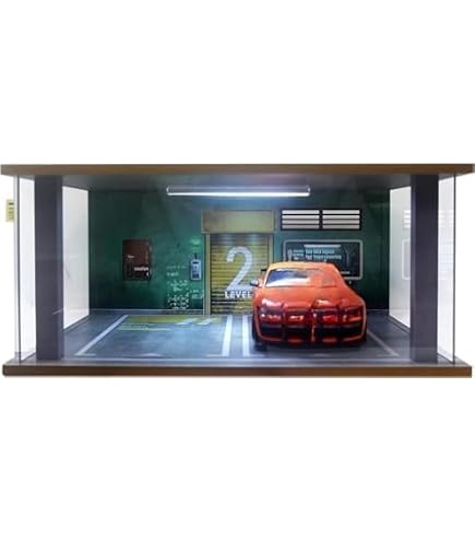Amazon.co.jp: 1/18スケールモデルカー用LEDライト付きディスプレイ