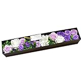 [florence du] フレグランスソープフラワーBOX パープル