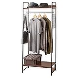 アイリスオーヤマ ハンガーラック ブラック 64×38.5×154.5cm 2WAYタイプ プレミアム メッシュパネル付き PI-B4 パイプハンガー