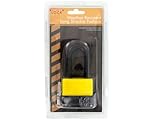 スターリングoc571耐候性Long Shackle Padlock、50 mm、ブラック/イエロー