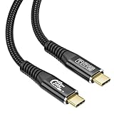 HOTUTUKI USB c ビデオケーブル 3.3フィート - 240W 充電 40Gbps データ&ビデオ転送 8K解像度対応 Thunderbolt 4/3 MacBook Pro ドッキングステーション USB 4 & 3.2 Gen 2デバイスに対応