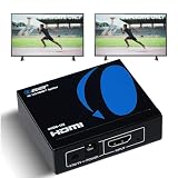 OREI UltraHD 4K @ 60 Hz 1 X 2 HDMIスプリッター 1入力2出力 2ポート 2: 8ビット - HDMI 2.0、HDCP 2.0、18 Gbps、EDID対応、4Kスクリーンの複製/ミラーリング - UHDS-102
