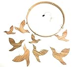 Flying Birds木製モバイル – ベビーシャワーギフト – Hand Made Waldorf Toy