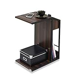 JKプラン シンプルモダンな ソファ サイドテーブル リビングテーブル マガジンラック付き コーヒーテーブル ソファーテーブル 幅31 奥行45 高さ62 ブラック TSDRT0008BK