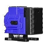 ミニレーザー墨出し器 3D 12ライン 360°回転 ミニレーザー水平器 レーザーレベル 1200mAh 充電式バッテリー 10m 高輝度 自動補正機能 アクセサリーと収納バッグ付き レーザー安全基準クラス2 出力1mW以下 建築用 屋外作業