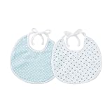 (チャックル) chuckle 星柄&ドットひも式スタイ2枚組【ガーゼ】 水色 サイズなし W8281-00-30