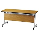 スタックテーブル/　KWSPテーブル　塗装脚パネル付タイプ　幅1500×奥行き450mm 天板カラー:ニューグレー