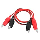 uxcell　テストケーブル　リード　ワニクリップ　クランプ　ジャンパ線　ダブルエンド　50cm