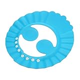 Distinct 調節可能なベビーシャワーのキャップシャワーは彼女の髪を保護します ブルー