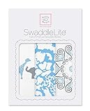 スワドルデザインズ おくるみ ライト サファリファン&ラッシュ&メダリオン ブルー 3枚セット SD-476B 【日本正規品】