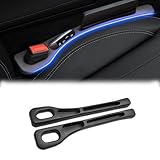 適用 マツダCX-60 / CX-3 / CX-5 / CX-30 / MX30 / CX-8 / マツダ3 / マツダ 6~現行 隙間クッション 車用隙間クッション 車用 シート隙間埋め シート 隙間クッション 車用シート コンソール 隙間 クッション 小物入れ付き 落下防止 運転席+助手席 2本セット【多機能収納】(Black)