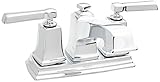 Moen ws84800 Boardwalk 1.2 GPM Centersetバスルーム蛇口 – Includesポップアップドレイン、 Pack of 1 WS84800 1