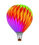 トップ販売デカール – 価格Reduced :マルチColoredホットエアバルーンキッズ子供男の子女の子寝室リビング部屋イメージ画像アートグラフィックデザイン壁サイズ: 16インチx 32インチ –