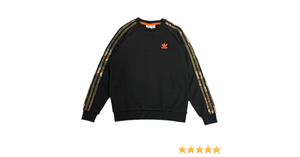 Amazon.co.jp: Adidas GD5947 Camo Crew Neck Sweatshirt, Originals Black -  blk : Clothing \u0026 Accessories