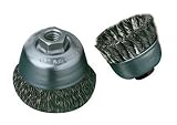 SAIT 06511 3-1/2 x .020 x 5/8-11 Arbor Carbon Bristle Knot Style Angle Grinder Small Cup Brush by SA
