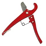 Dovewill 頑丈　PVC　パイプ　チューブ　カッター　水のホース　金属　ハンドル　カット1-1 / 4インチ　赤　32mmパイプカッター