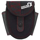 （まとめ）電工ポケット WAIST GEAR 【小物入れ/丸底タイプ×2セット】 レッド（赤） マーベル MDP-73AR