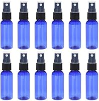 スプレーボトル 12本セット 詰替ボトル 遮光 空容器 霧吹き(30ml ブルー)