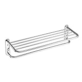 Moen 5205-610 24" Decorative Towel Shelf with Extra Bar, Chrome [並行輸入品]