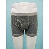 細ボーダーボクサーブリーフ 11-701 グレー地細ボーダー L