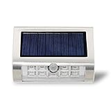 ESTGO LEDソーラーライト 高輝度 人感センサー搭載 太陽発電 省エネ 防水 夜間 自動点灯 屋根/軒下/玄関/ガーデン/駐車場などに対応 ソーラー壁掛けライト 防犯ライト