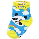 [新生児足首靴下]ベビークルーソックス/PANDA SKY/パンダスカイ