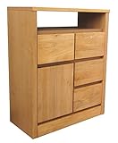 超薄型テレビボード 奥行30cm 幅60cm TVﾁｪｽﾄ【日本製】(完成品） (ナチュラル)