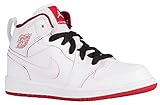 [ジョーダン] Jordan AJ1 Mid - ボーイズ Preschool バスケット White/Gym Red/Black US11.0 [並行輸入品]