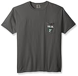 NCAA Tulane Green Wave野球フレーム半袖快適カラーポケットTシャツ、グレー、大