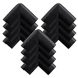 Leyaron Table Corner Guard Cushion, Black (Pack of 12) [並行輸入品]