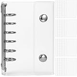 GOKEI シール帳 プラバン 透明 A7 サイズ ミニ バインダー 【リフィル×20枚】 クリア カードポケット 手帳 推し活 女の子 コラージュノート クリアタイプ A7