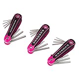 The Original Pink Box PB3HTS Folding Hex and Torx, Pink, 3-Piece by The Original Pink Box