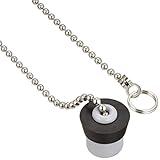 カクダイ バス用ゴム栓 くさりつき 上辺28mm 下辺22mm 高さ26mm 491-160