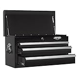 Viper Tool Storage V2603BLC 26-Inch 3-Drawer 18G Steel Top Chest, Black [並行輸入品]