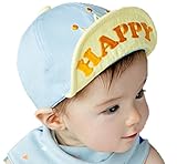 (セドン) Cedon ベビー 帽子 男の子 女の子 新生児 赤ちゃん 春 夏 つば付き キッズ 日よけ uvカット 紫外線 日焼け 防止 対策 (スカイブルー (王冠))