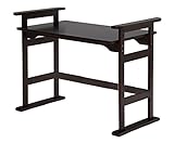 リフティングテーブル 高さ調整テーブル 取っ手付きテーブル ダイニングテーブル 作業台 テーブル 机 木製 リビング 立ち座り らくらく ダークブラウン