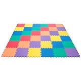 Wonder Mat Non-Toxic Non-Recycled Extra Thick Rainbow Foam, 6 Colors, 36 Pieces by Wonder Mat