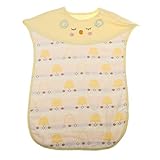 Kesoto ベビー　新生児　ブランケット　寝袋　綿製　ブランケット　スリーパー　おくるみ　全4色 - イエロークラウン, 3〜6Tの場合はM