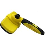 Nachvorn Self Cleaning Slicker Brush - Pet Dog Grooming Dematting Combs Easily Removes Mats Tangles 