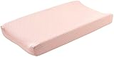 Oeuf Changing Pad Cover-Mustard Dots, Pink by Oeuf