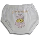 Light of Mine Designs Just Hatched Pink Diaper Cover/Panty Brief, Newborn by Light of Mine Designs