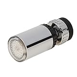 蛇口 LEDライト 温度センサー カラフル 360度回転 台所 浴室用 蛇口アダプタ 水流 発光 電池不要 節水 効果 暗闇 Hillrong