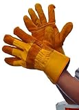 DDI 635307 Golden Yellow Joint leather Gloves Case Of 72