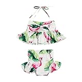 Perfk 全4サイズ 子供水着 女の子 ビキニ ビーチ 旅行 夏 海水浴 2点セット 1-5歳 - マルチカラー, 1-2T