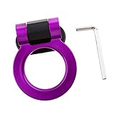 Perfk トラック　SUV　自動車用　アクセサリー　装飾用　 レーシングフック　けん引　牽引 フック　全6カラー - パープル